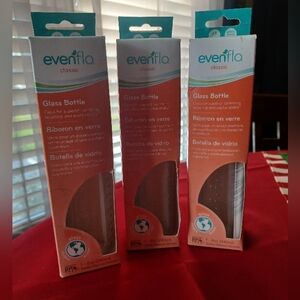 Evenflo Classic Glass Baby Bottles-Lot Of 3-New